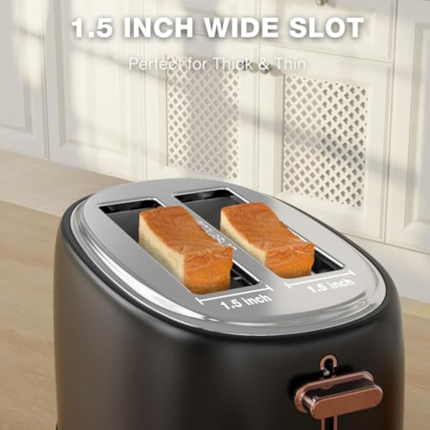 Evoloop Premium 2-Slice Stainless Steel Toaster with 6-Shade Browning Control