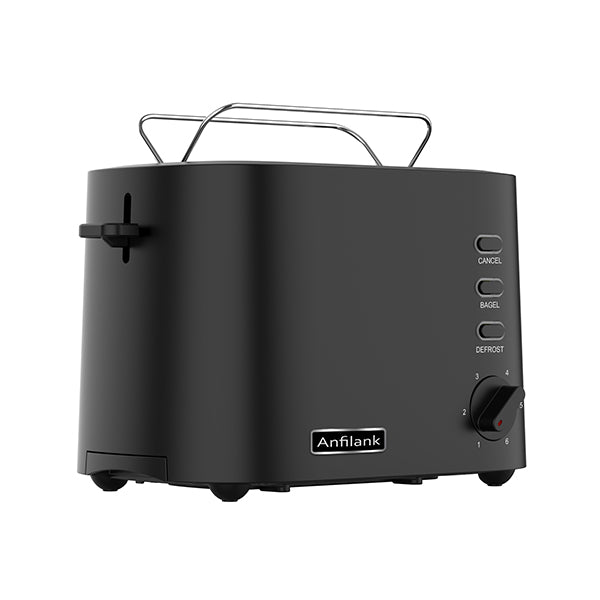 Anfilank Toaster 2 Slice, Compact Bread Toaster with Removable Crumb Tray and Bread Rack, KY-876A